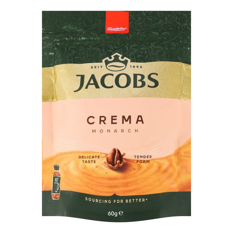 Кава розчинна Jacobs Monarch Crema економ пакет 60г